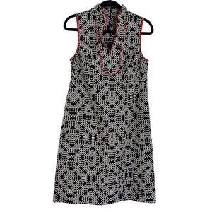JH Jessica H Women’s Geometric Sleeveless Blue/White & Piny Dress size 6‎